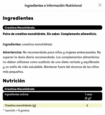 Monohidrato de Creatina